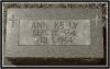 Ann Kelly's tombstone